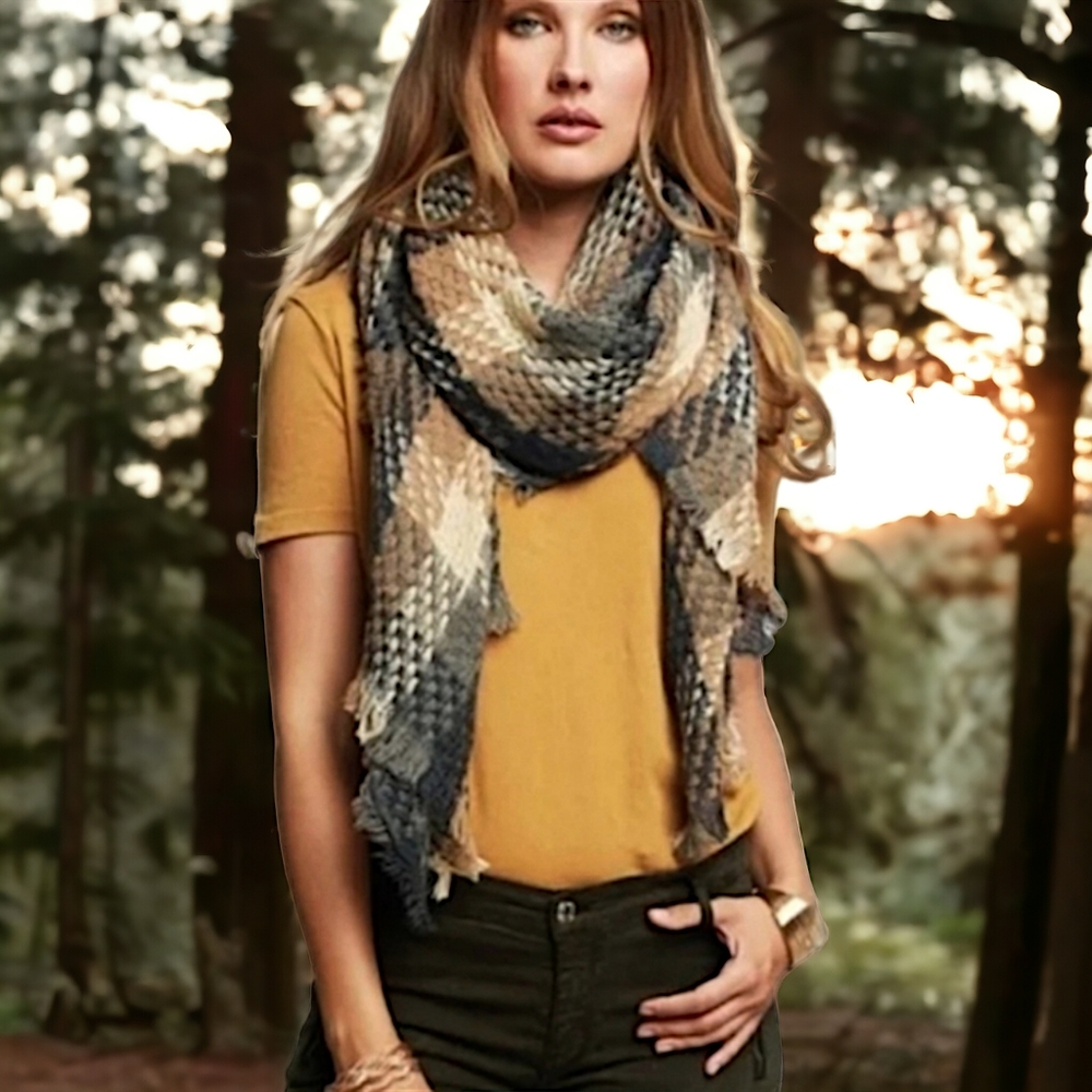 50533 Plaid Blanket Scarf